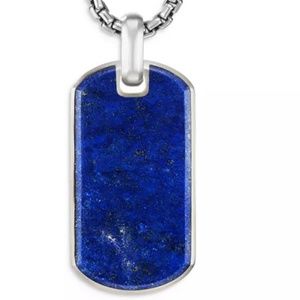David Yurman Streamline tag with Lapis Lazuli including box chain (original box)